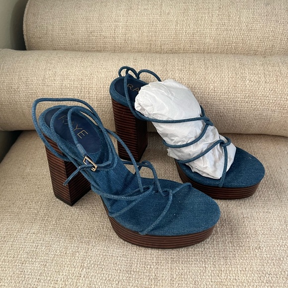 RAYE Dionne Platform in Indigo Blue - Picture 2 of 5